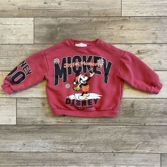 Zara | Disney Mickey Mouse Crewneck Sweatshirt | Size: 3-4 Years - Picture 1 of 6